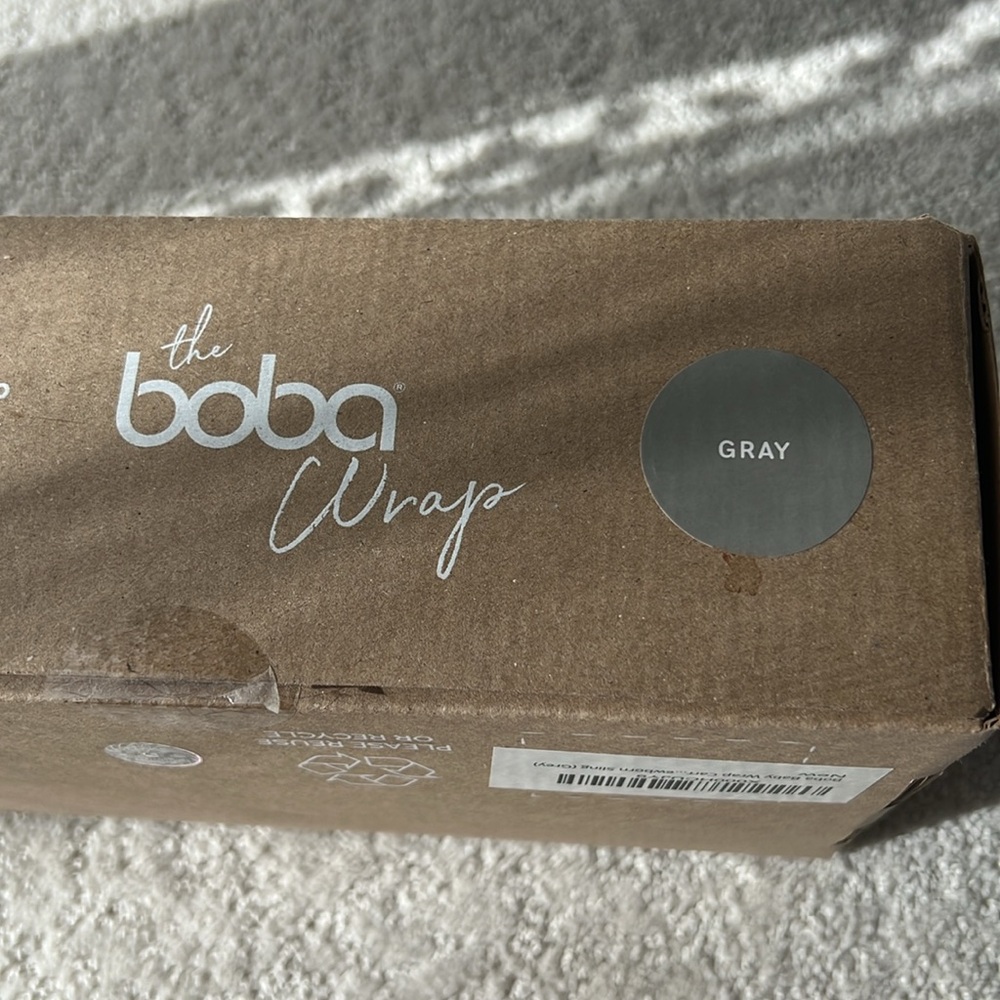 Boba wrap in grey color, brand new with tags on original packaging - Picture 2 of 6